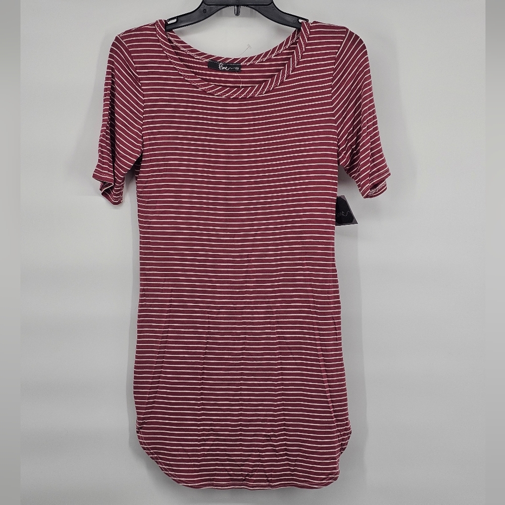 Pinc Striped Tunic Top NWT
